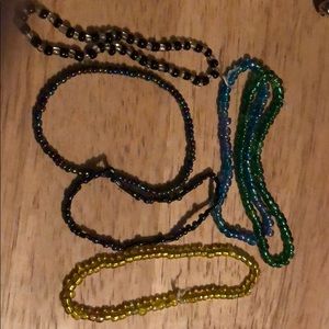 Multi colored bracelets